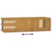 Armario de baño de pared madera maciza de teca 110x40x30 cm