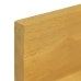 vidaXL Estantes de pared 2 unidades madera maciza de teca 60x10x10 cm