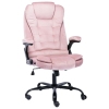 Silla de oficina de terciopelo rosa