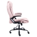 Silla de oficina de terciopelo rosa