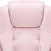 Silla de oficina de terciopelo rosa