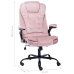 Silla de oficina de terciopelo rosa