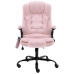 Sillón de oficina de masaje terciopelo rosa