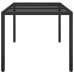 vidaXL Mesa jardín vidrio templado ratán sintético 150x90x75 cm negro