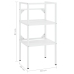 Estructura de lavabo de hierro blanco 40x38x31 cm