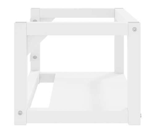 Estructura de lavabo suspendido hierro blanco 59x38x31 cm