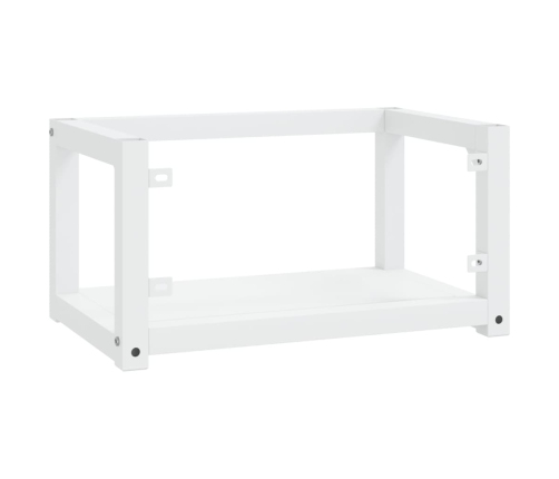 Estructura de lavabo suspendido hierro blanco 59x38x31 cm