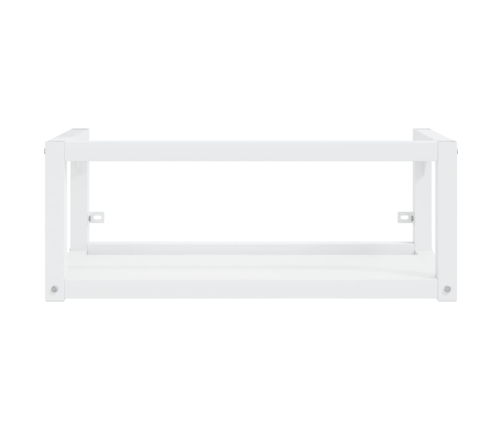 Estructura de lavabo suspendido hierro blanco 79x38x31 cm