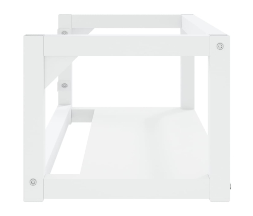 Estructura de lavabo suspendido hierro blanco 79x38x31 cm