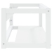 Estructura de lavabo suspendido hierro blanco 79x38x31 cm