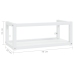 Estructura de lavabo suspendido hierro blanco 79x38x31 cm