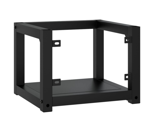 Estructura de lavabo suspendido hierro negro 40x38x31 cm