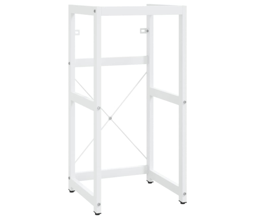 Estructura de lavabo de hierro blanco 40x38x31 cm