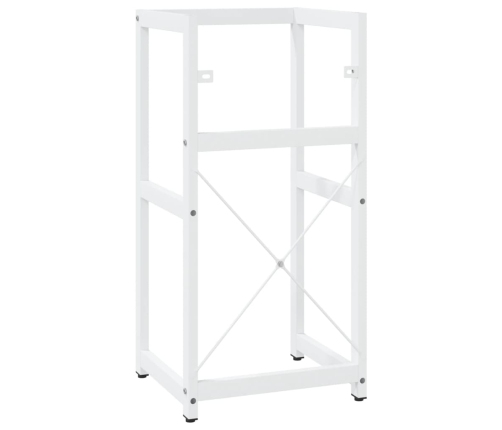 Estructura de lavabo de hierro blanco 40x38x31 cm