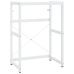 Estructura de lavabo de hierro blanco 59x38x83 cm