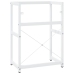 Estructura de lavabo de hierro blanco 59x38x83 cm