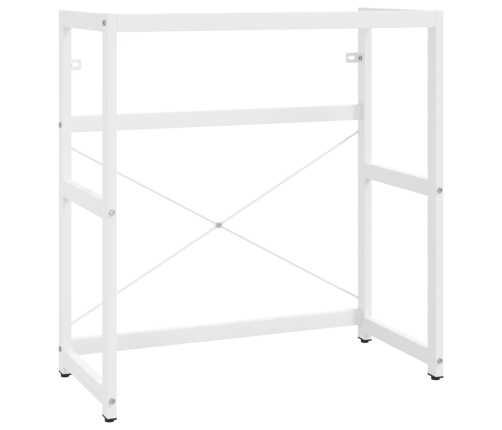 Estructura de lavabo de hierro blanco 79x38x83 cm