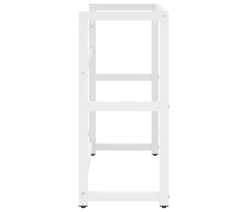 Estructura de lavabo de hierro blanco 79x38x83 cm