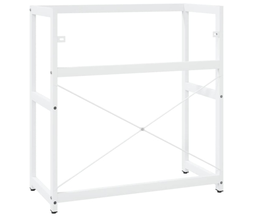 Estructura de lavabo de hierro blanco 79x38x83 cm