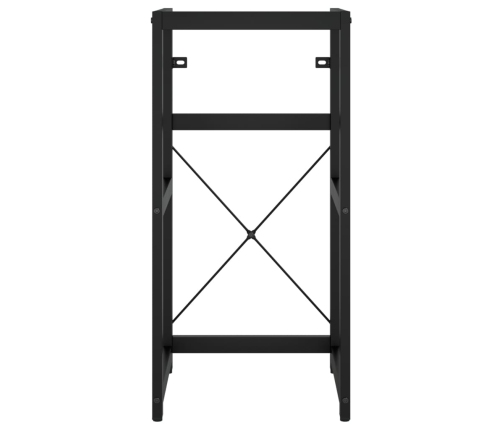 Estructura de lavabo de hierro negro 40x38x83 cm