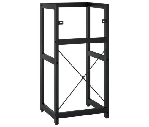 Estructura de lavabo de hierro negro 40x38x83 cm