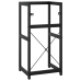 Estructura de lavabo de hierro negro 40x38x83 cm