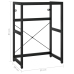 Estructura de lavabo de hierro negro 59x38x83 cm