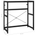 Estructura de lavabo de hierro negro 79x38x83 cm