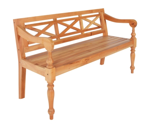 Banco Batavia madera de caoba marrón claro 123 cm