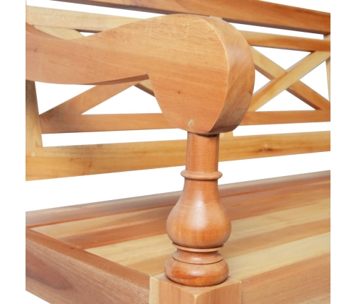 Banco Batavia madera de caoba marrón claro 123 cm