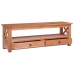 Mueble de TV madera maciza de caoba 115x30x40 cm