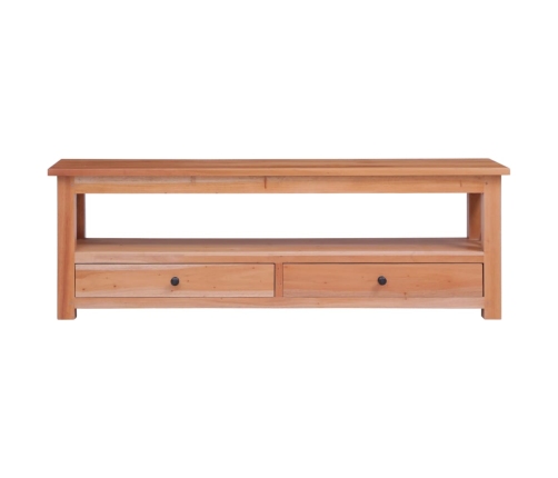 Mueble de TV madera maciza de caoba 115x30x40 cm