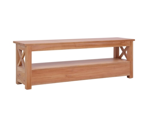 Mueble de TV madera maciza de caoba 115x30x40 cm