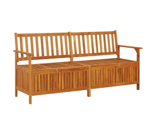 Banco de almacenaje madera maciza de acacia 170 cm