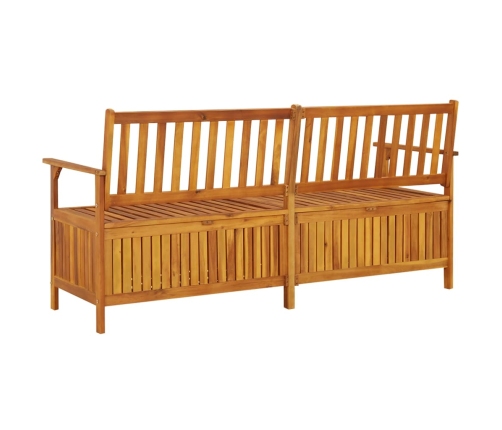 Banco de almacenaje madera maciza de acacia 170 cm