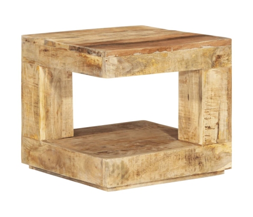 Mesa de centro de madera maciza de mango 45x45x40 cm