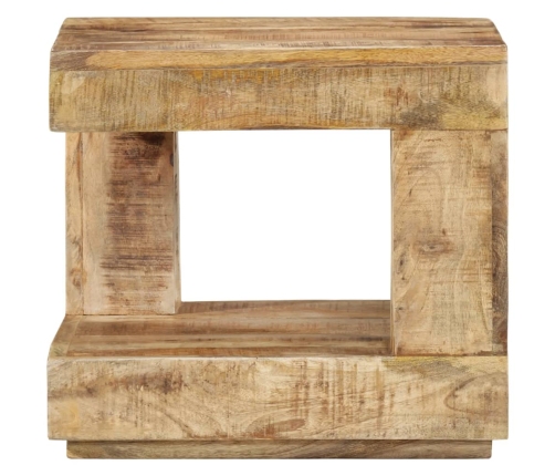 Mesa de centro de madera maciza de mango 45x45x40 cm