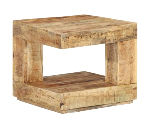 Mesa de centro de madera maciza de mango 45x45x40 cm