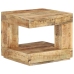 Mesa de centro de madera maciza de mango 45x45x40 cm