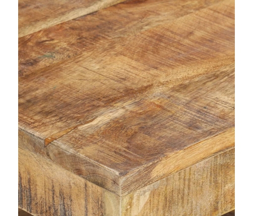 Mesa de centro de madera maciza de mango 45x45x40 cm