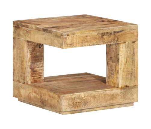 Mesa de centro de madera maciza de mango 45x45x40 cm