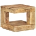 Mesa de centro de madera maciza de mango 45x45x40 cm