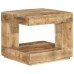 Mesa de centro de madera maciza de mango 45x45x40 cm