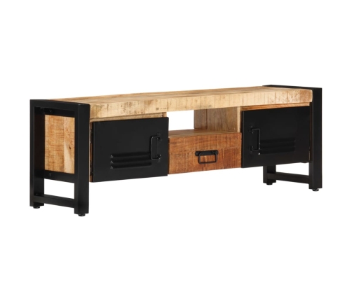 Mueble de TV madera maciza de mango 120x30x40 cm