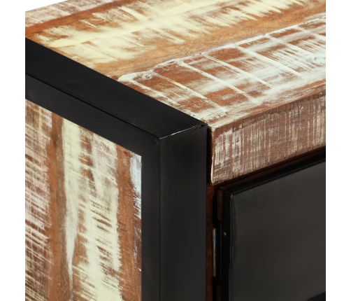 Mueble de TV madera maciza reciclada 120x30x40 cm