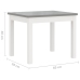 Mesa y sillas infantiles 3 piezas MDF blanco y gris