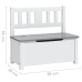 Mesa y sillas infantiles 4 piezas MDF blanco y gris