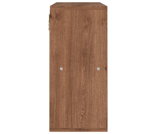 Estantería de madera de ingeniería marrón roble 60x27,5x59,5cm