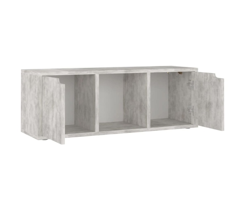 vidaXL Mueble de TV madera de ingeniería hormigón 88,5x27,5x30,5 cm