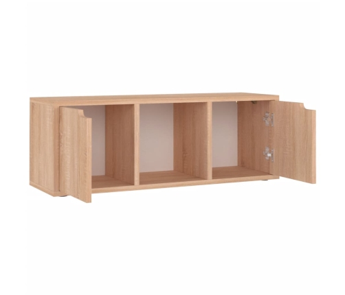 Mueble de TV madera ingeniería roble Sonoma 88,5x27,5x30,5 cm